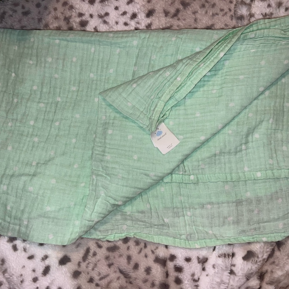 Cloud island muslin blanket